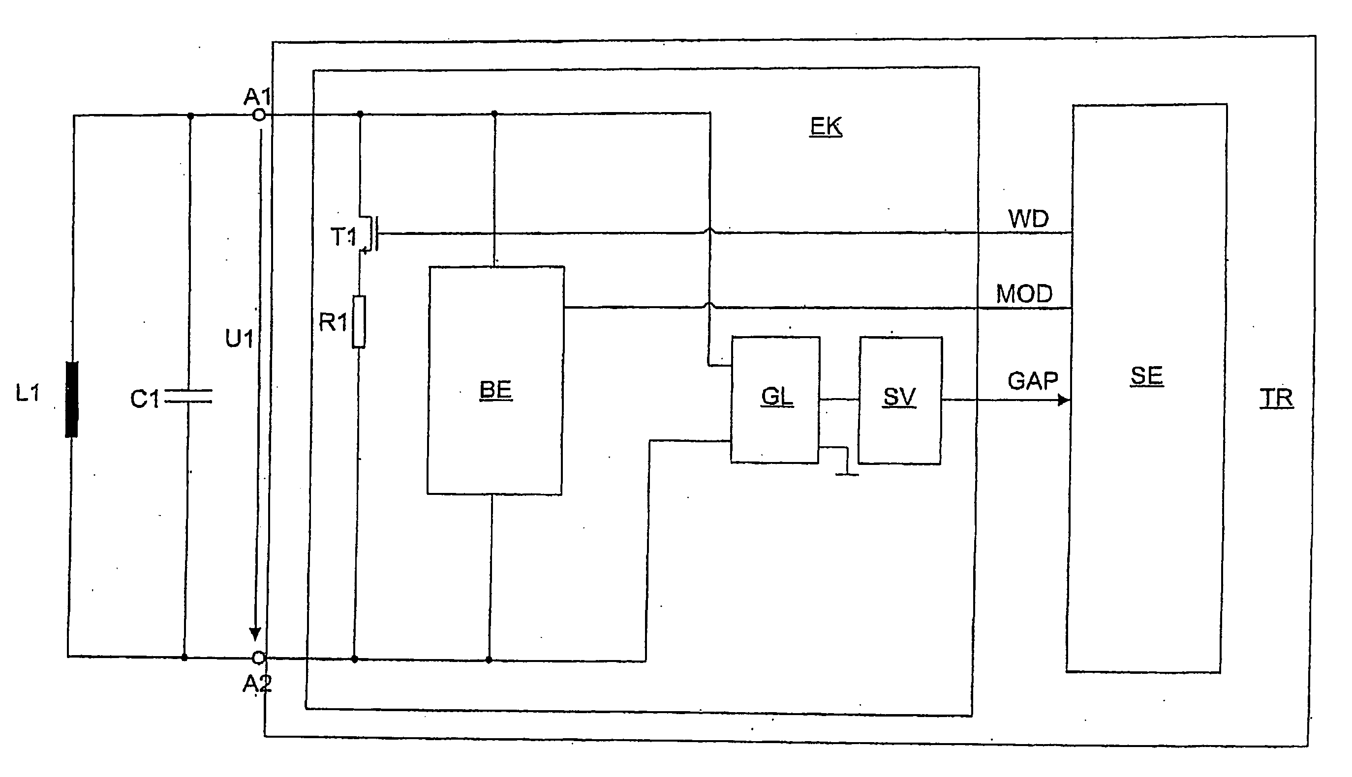 Transponder and method for a wireless data transmission