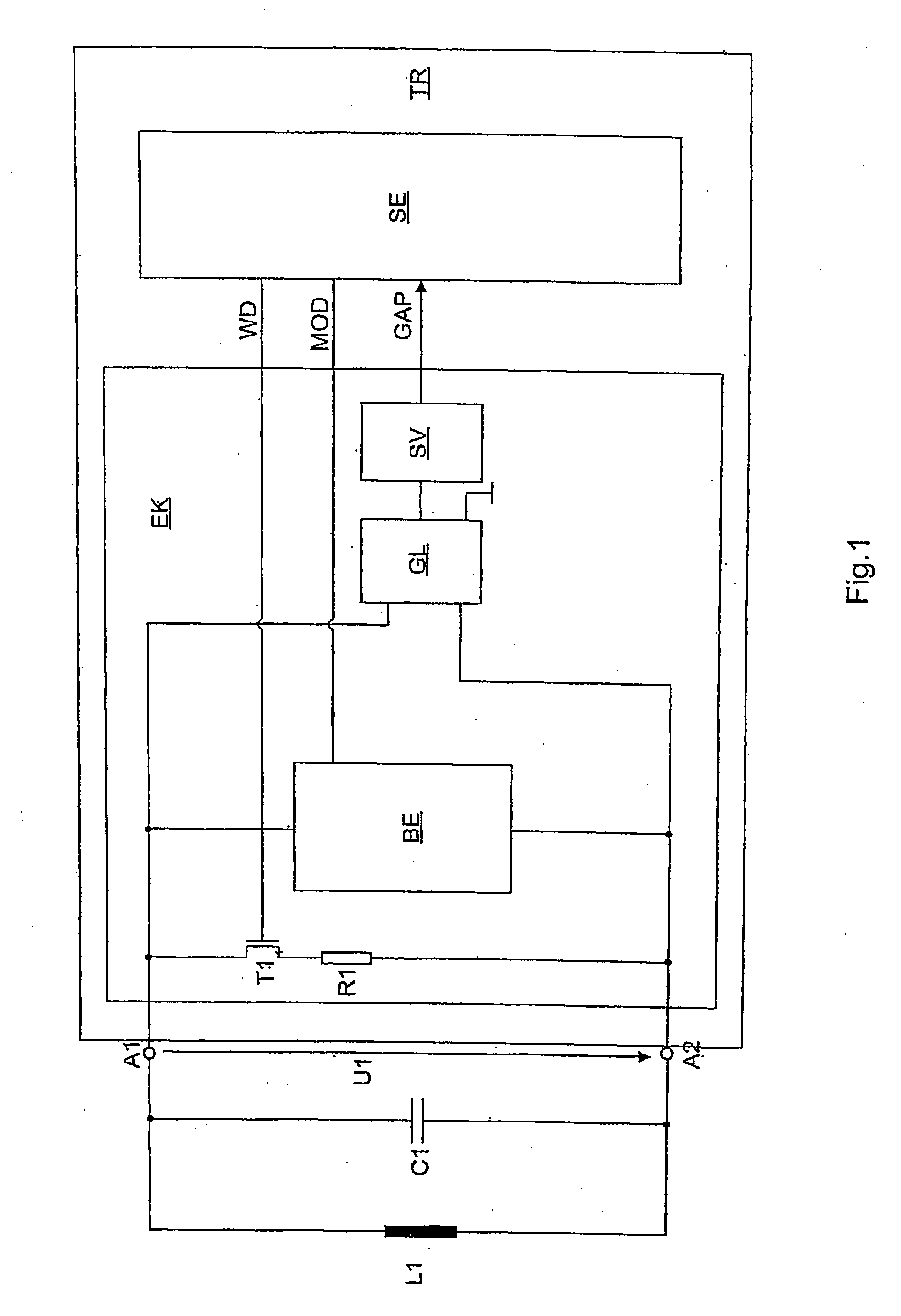 Transponder and method for a wireless data transmission