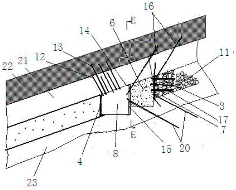 Method for treating heavy inclined seam gob-side entry retaining gangue