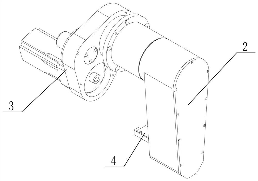 Traction device of material station for belt material processing