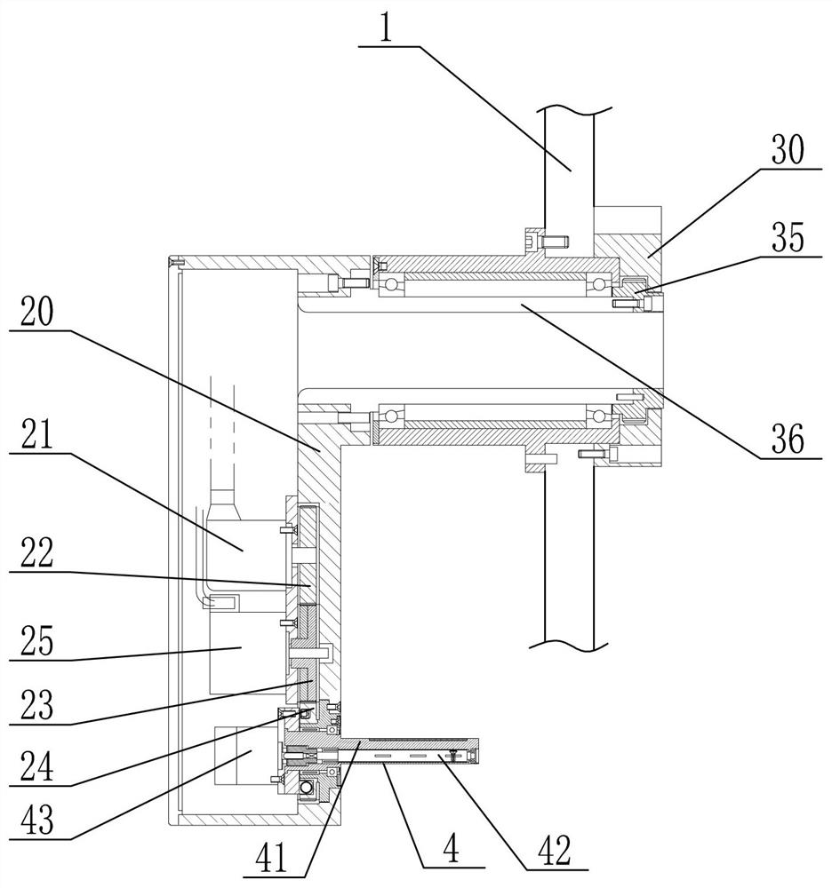 Traction device of material station for belt material processing