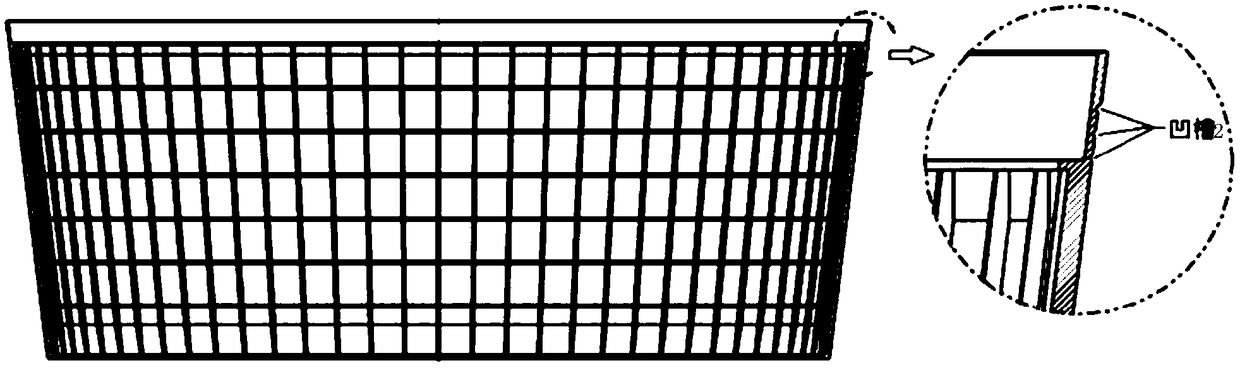 Processing method of thin-walled shell with complex grids