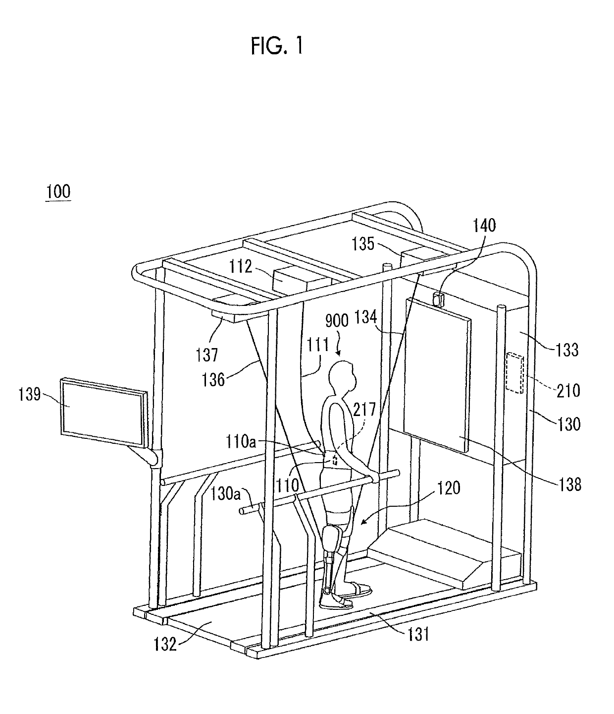 Gait evaluation apparatus, gait training system, and gait evaluation method