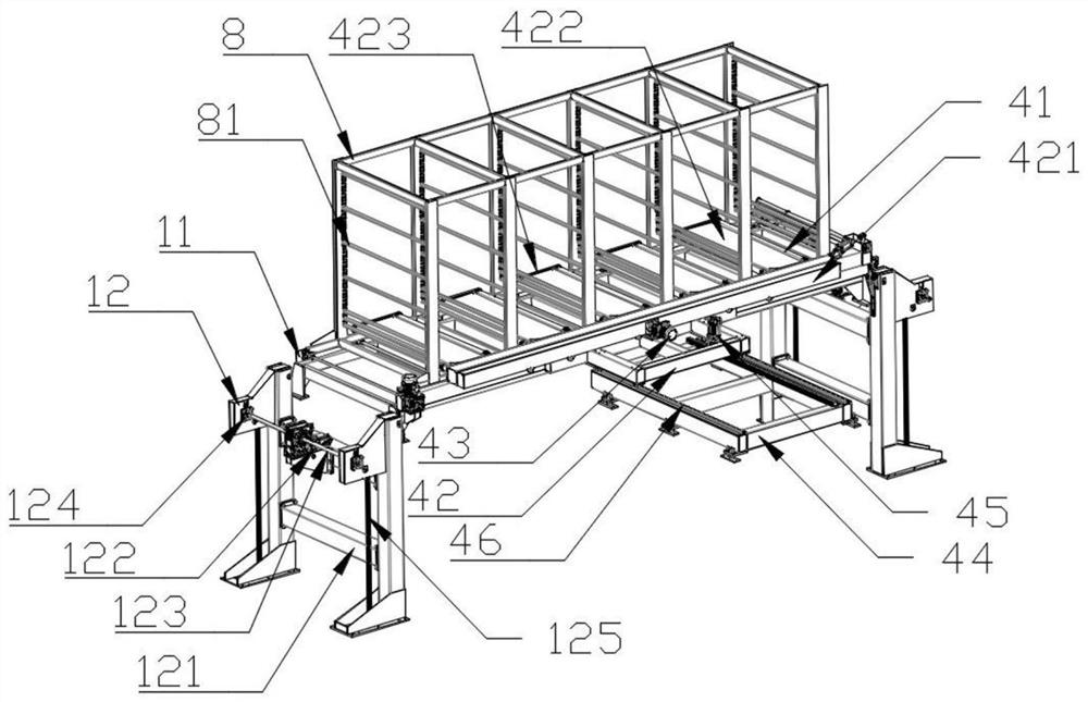 Roll-in type automatic stacking machine