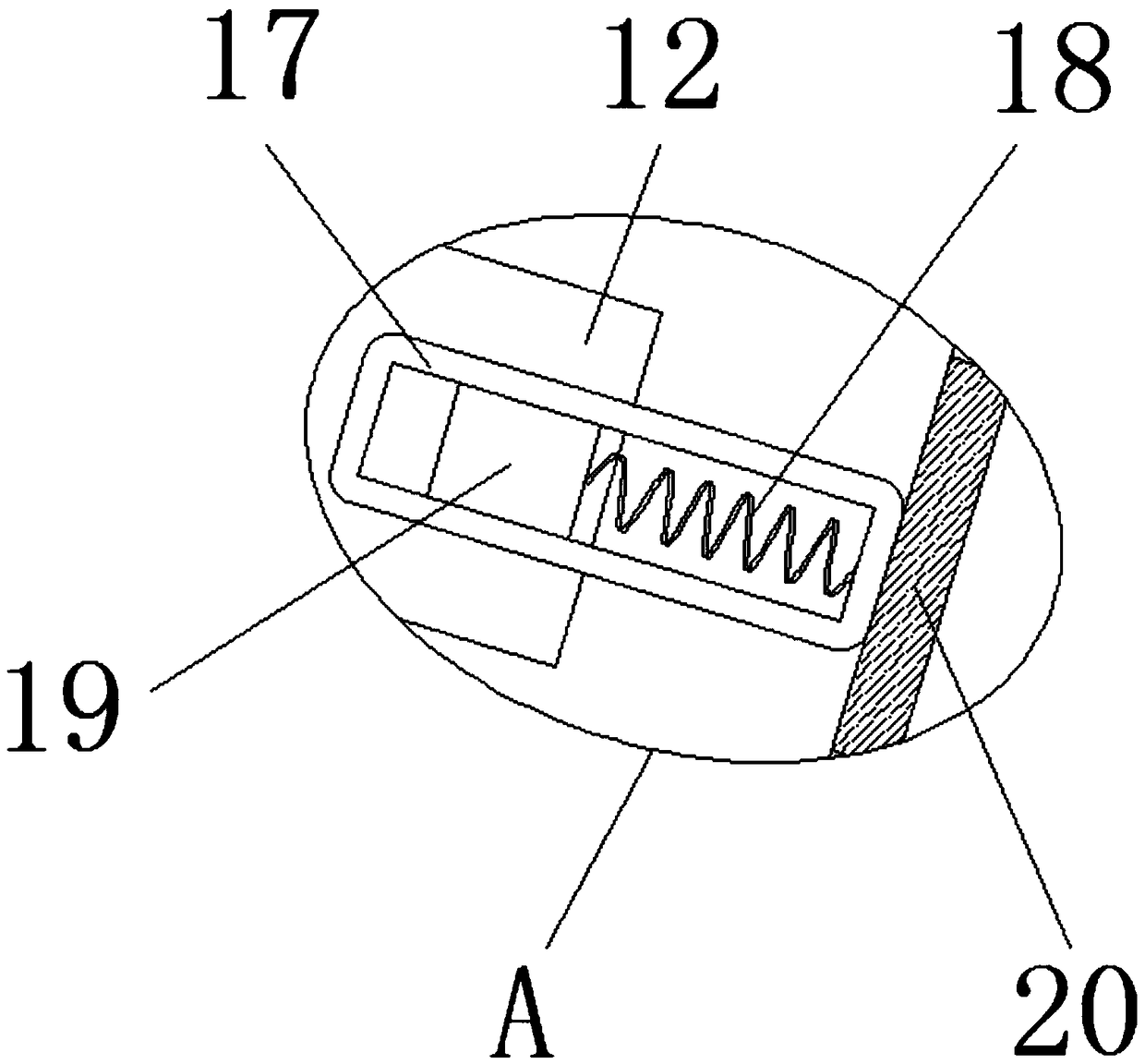 Sandy soil screening device for building construction