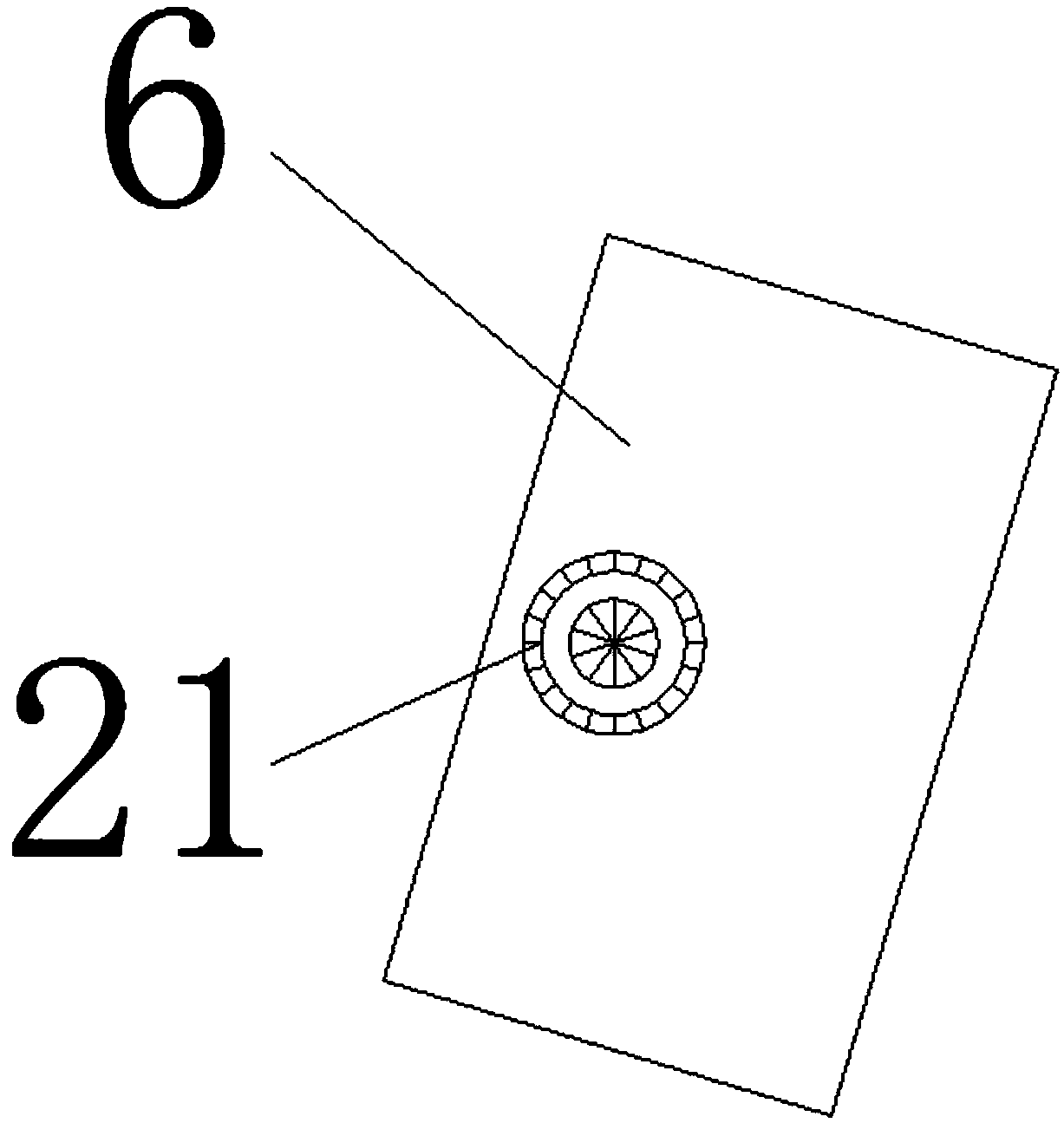 Sandy soil screening device for building construction