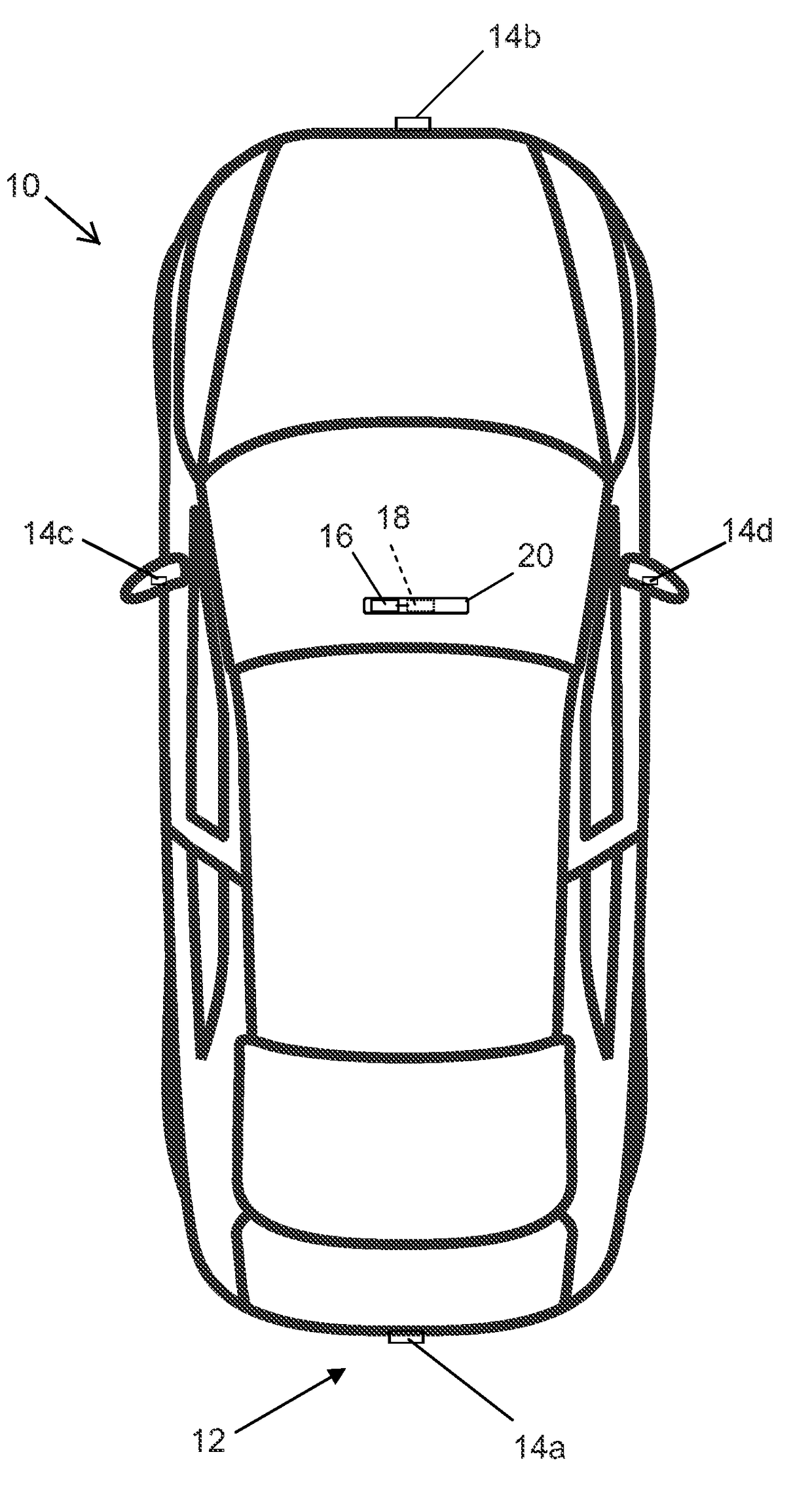 Vehicle vision system with camera line power filter