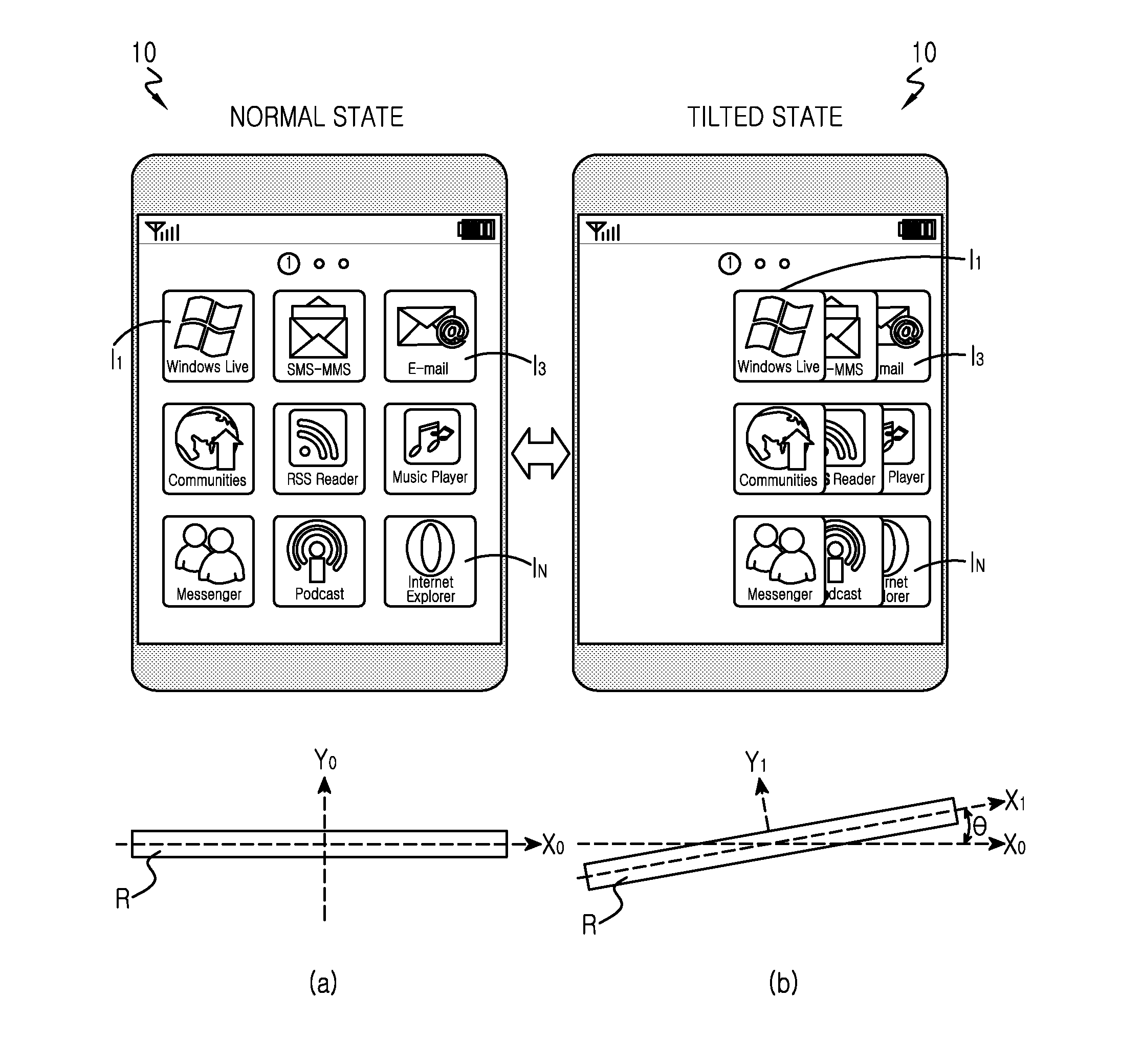 Method arranging user interface objects in touch screen portable terminal and apparatus thereof