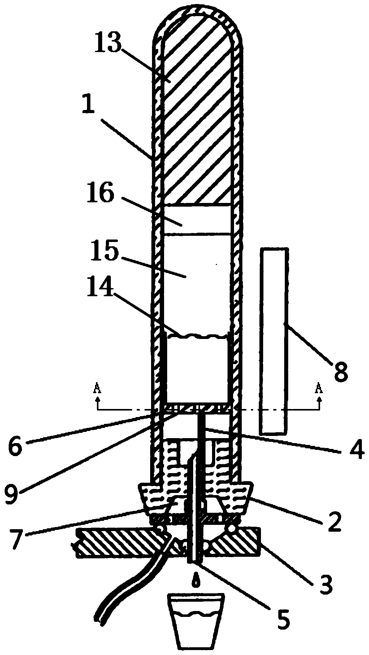 Blood sampling auxiliary device and method for separating serum sample from whole blood