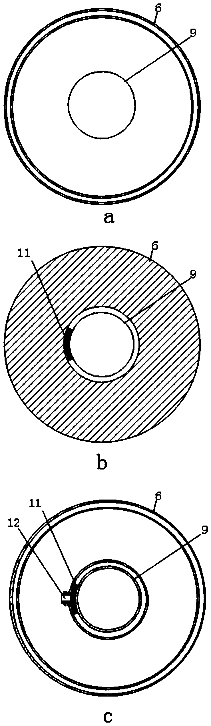 Blood sampling auxiliary device and method for separating serum sample from whole blood