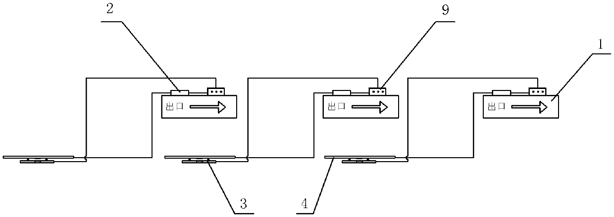 Mounting method of fire emergency marker lamp