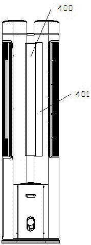 Dual-cross-flow jet flow air conditioner with adjustable air input amount and air conditioner indoor unit