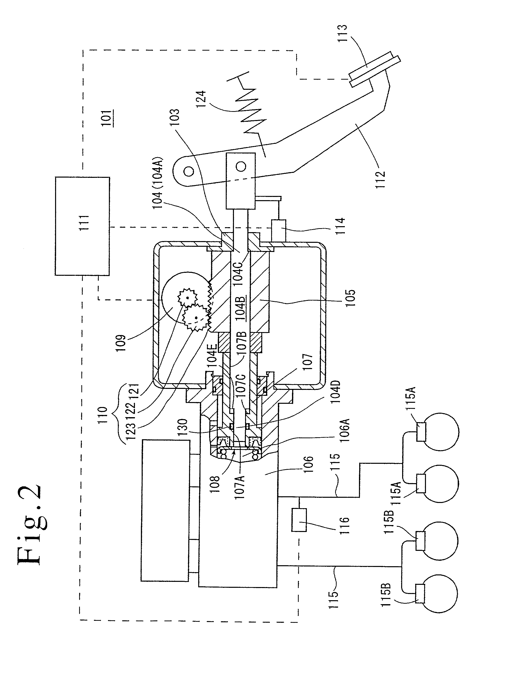 Electrically driven brake booster