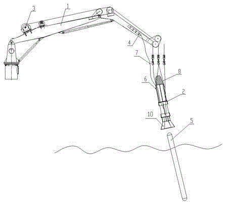 Seaborne cylindrical floating body recycling device