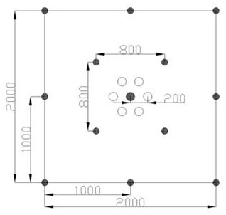 Underground mine medium-length hole blasting well formation technology