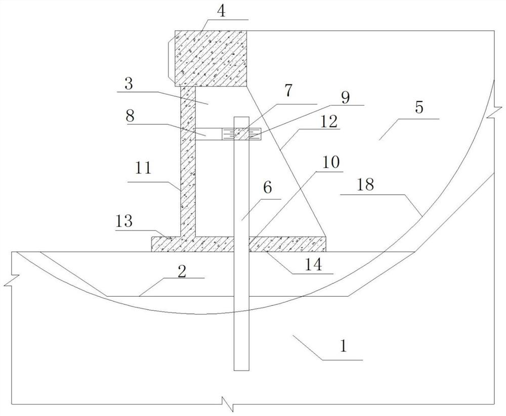 Anti-sliding and anti-tilting buttress type wharf structure and construction method thereof