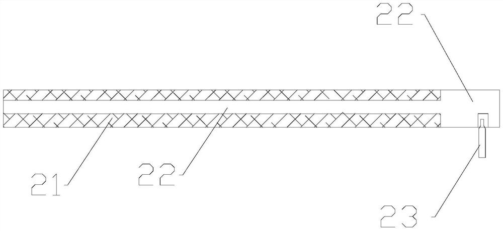 Pole piece structure of lithium battery and polymer soft package lithium battery