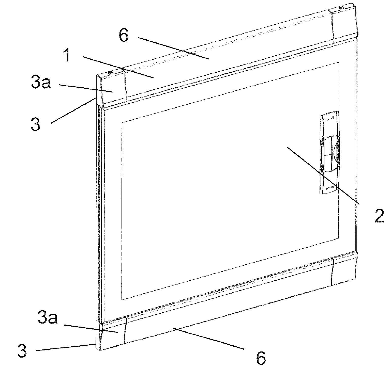 Assembly for a meter cabinet, distribution cabinet, switching cabinet or an empty housing