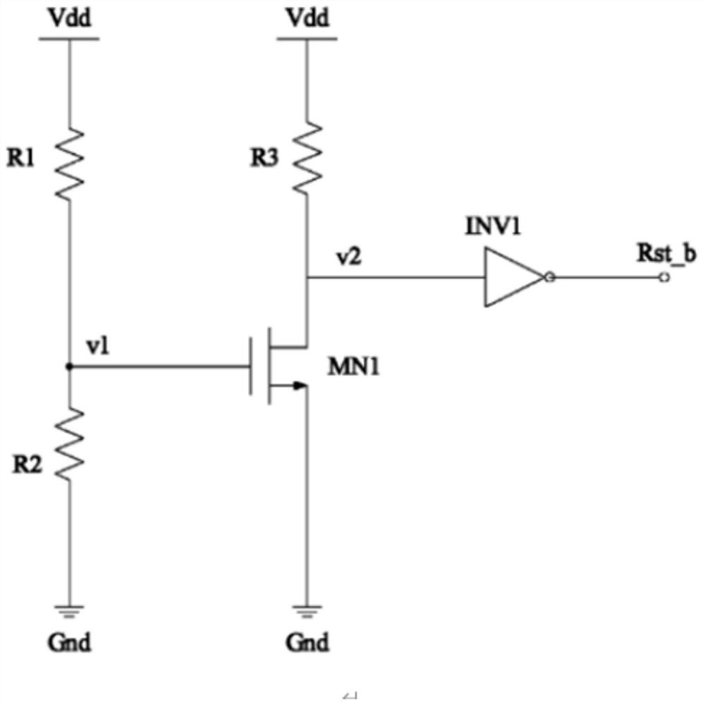 Power-on reset circuit with low power consumption, small area and high precision