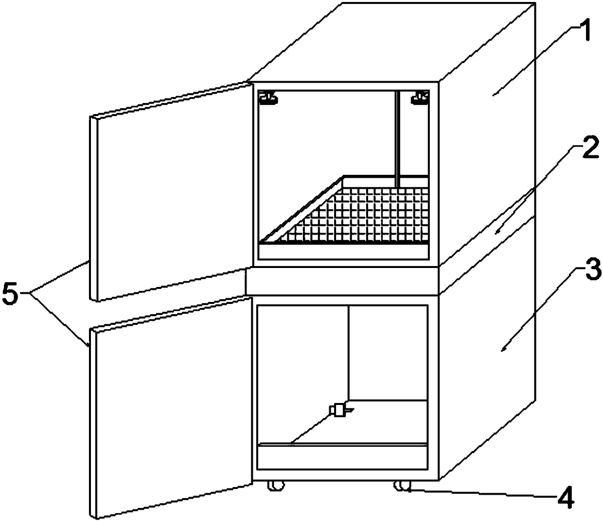 Fixable freezing device