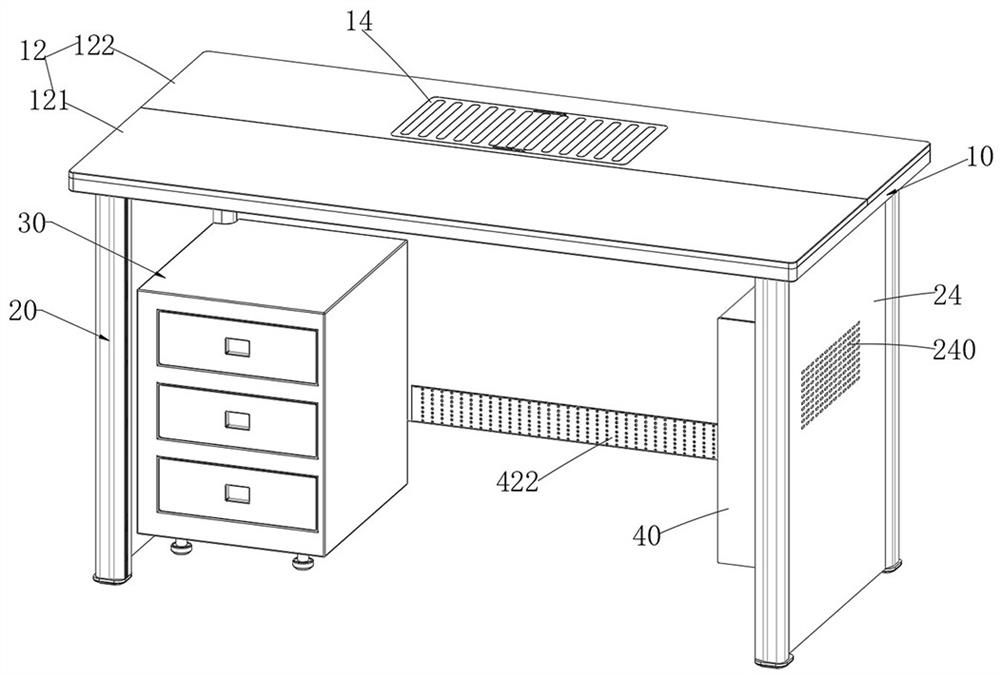 Intelligent aluminum office table with automatic temperature adjusting performance