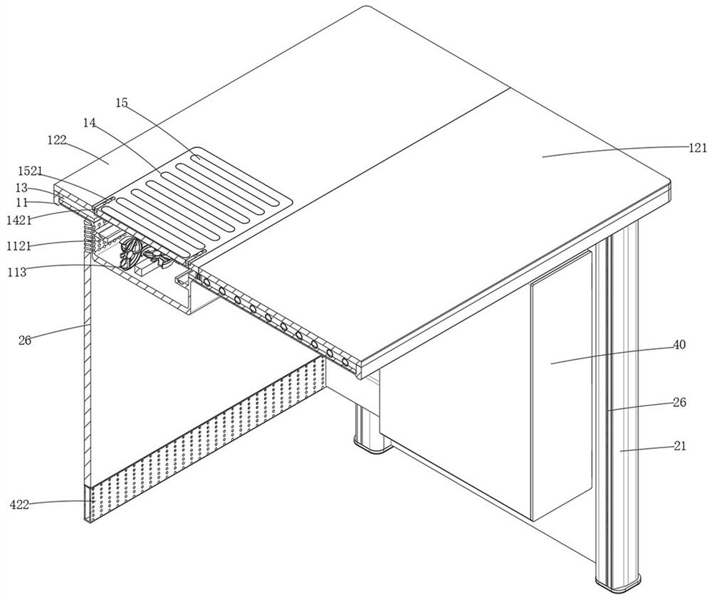 Intelligent aluminum office table with automatic temperature adjusting performance