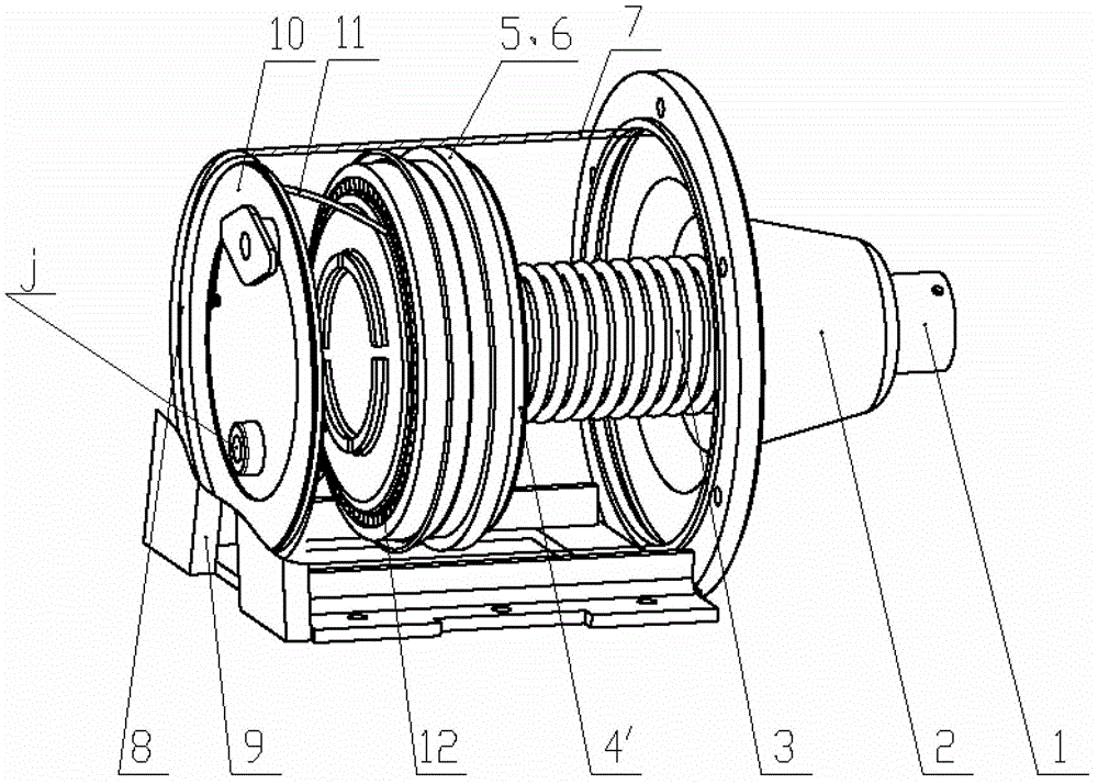 Device capable of enabling rotary-extrusion type brake cylinder to rotate for lubrication