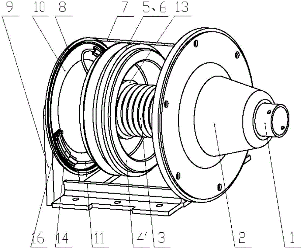 Device capable of enabling rotary-extrusion type brake cylinder to rotate for lubrication