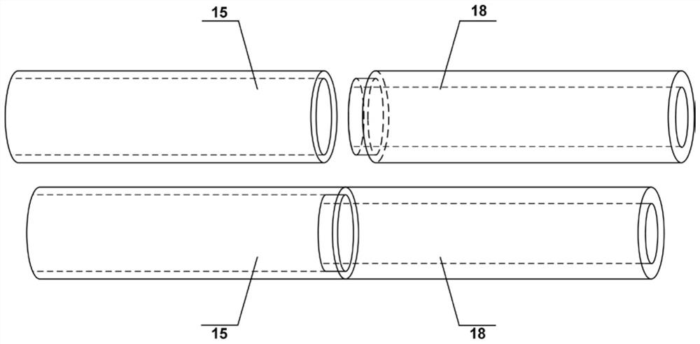 Metal/plastic pipe rotation induction welding device and method