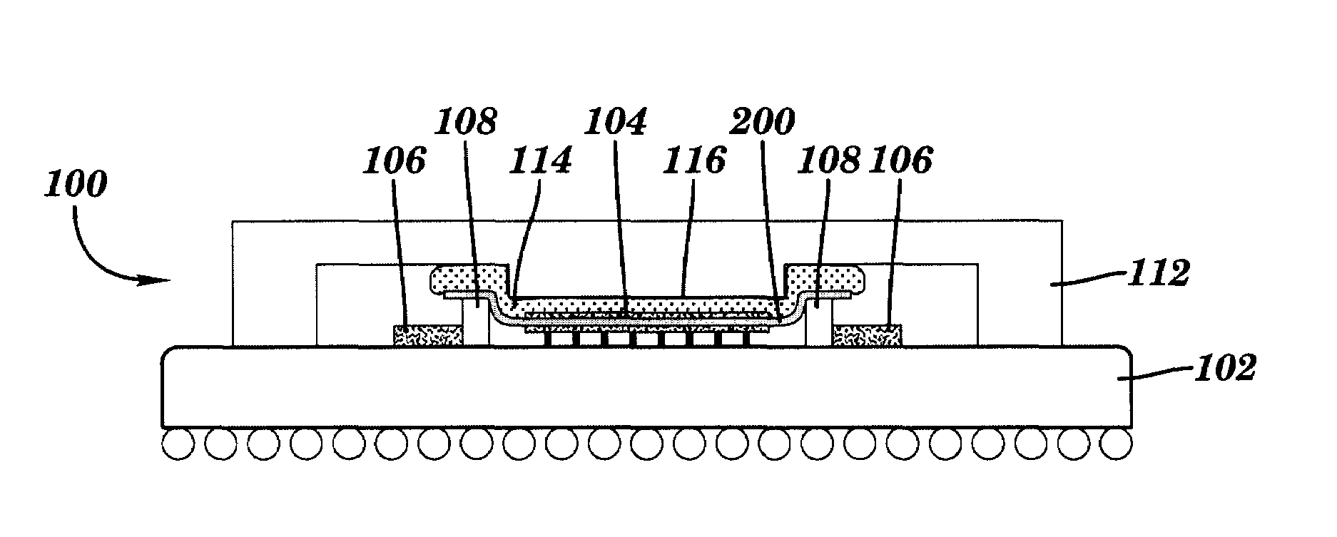 Method and structure for selective thermal paste deposition and retention on integrated circuit chip modules