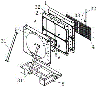 Fin penetrating type heat sink of generator set