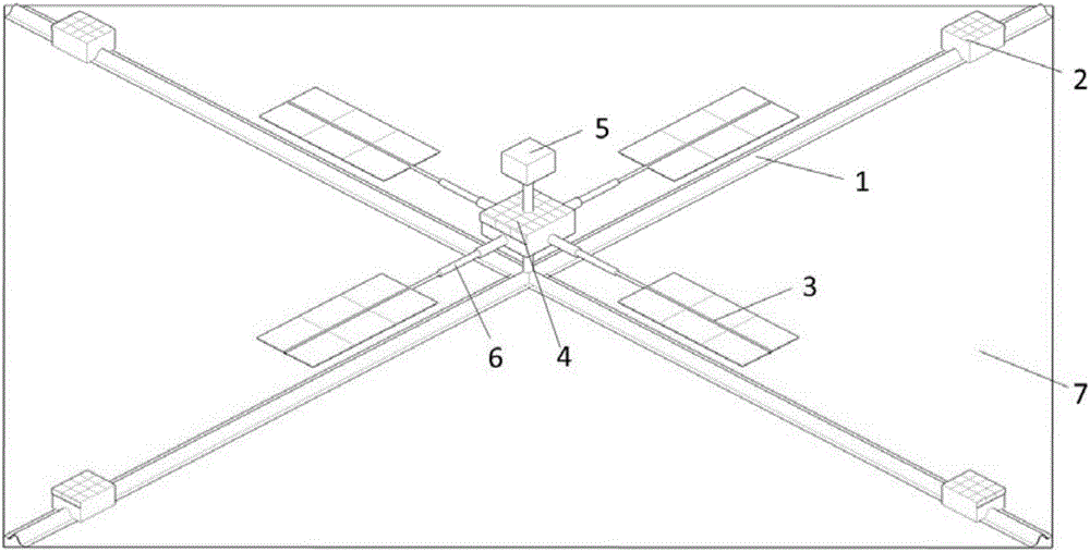 Solar sail spacecraft three-axis attitude control and execution mechanism