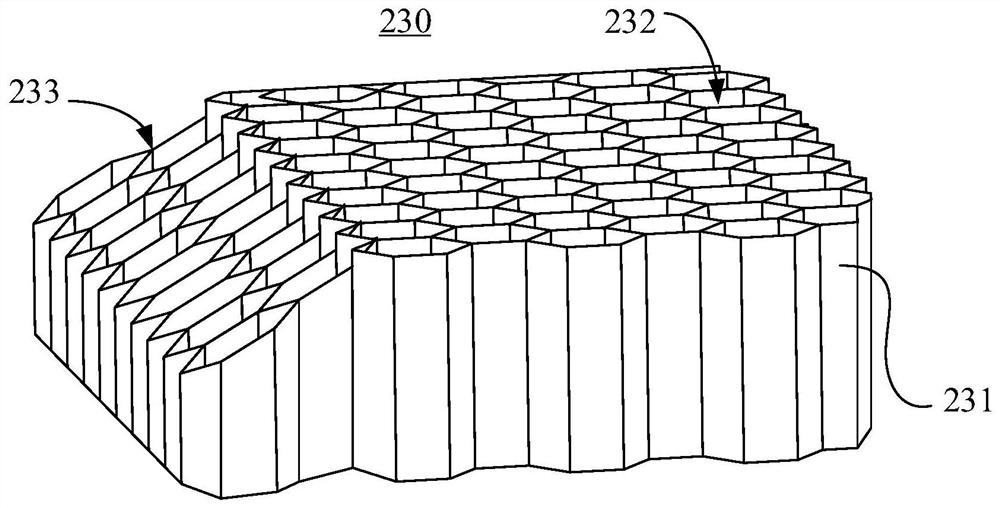 Diffusion welding clamp and preparation method of honeycomb structure