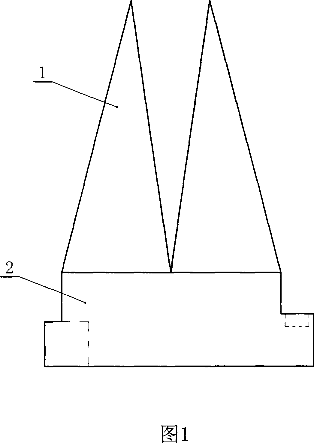 Electromagnetic foam absorption wedge material and its making technology