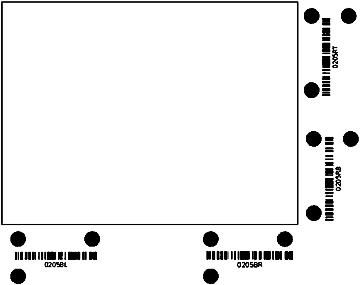 Format-dividing printing method for large-format wall face