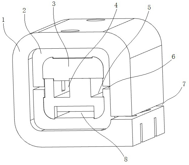 Miniature self-locking structure crystal temperature control device