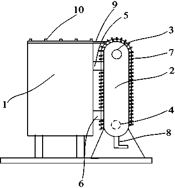 Transformer heat dissipation tube