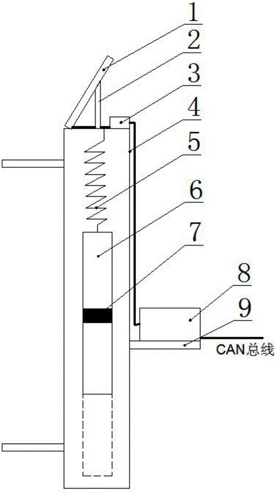 Magnetic-induction liquid-level monitor based on CAN bus