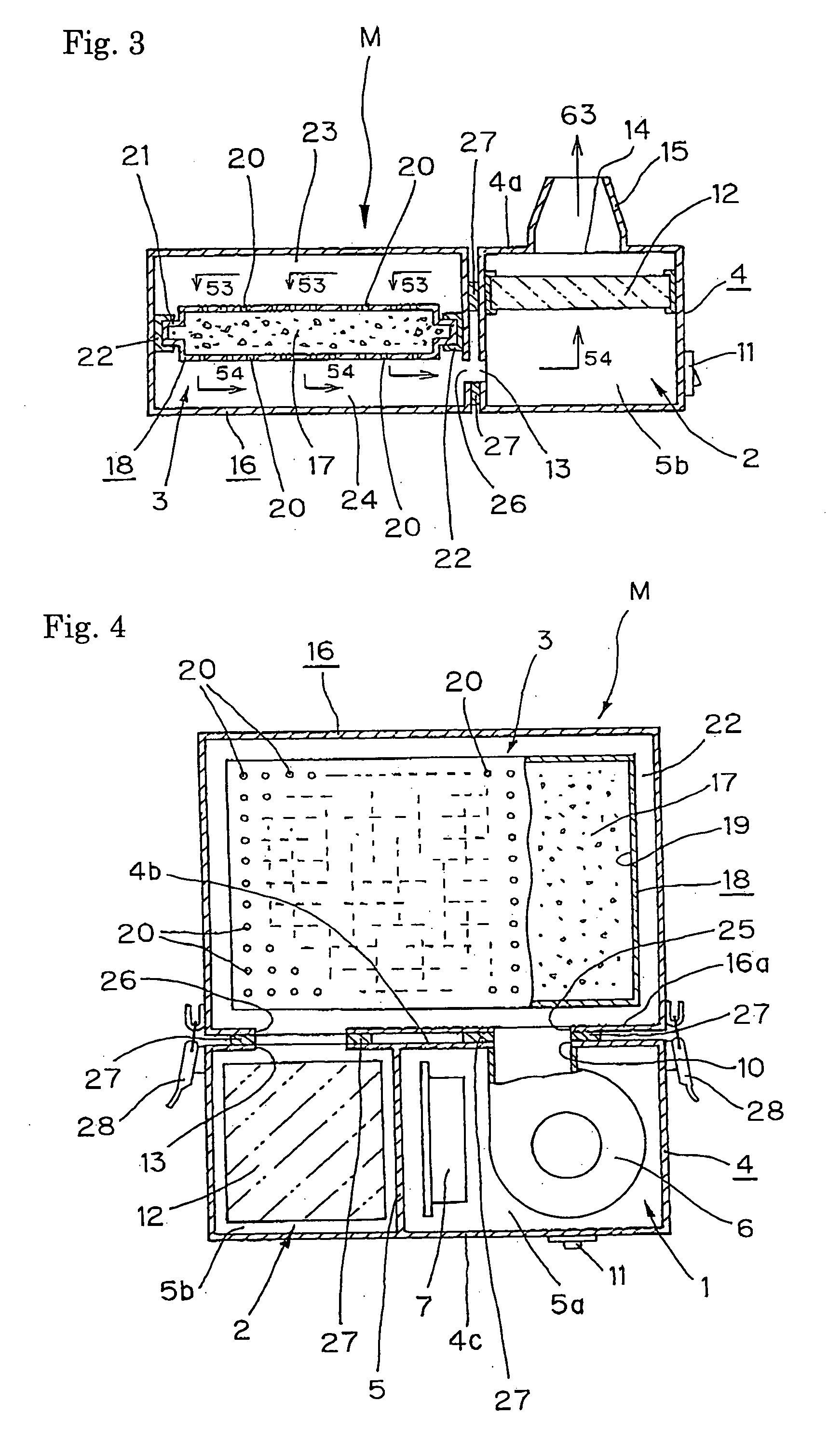 Air-purifying device for a front-opening unified pod