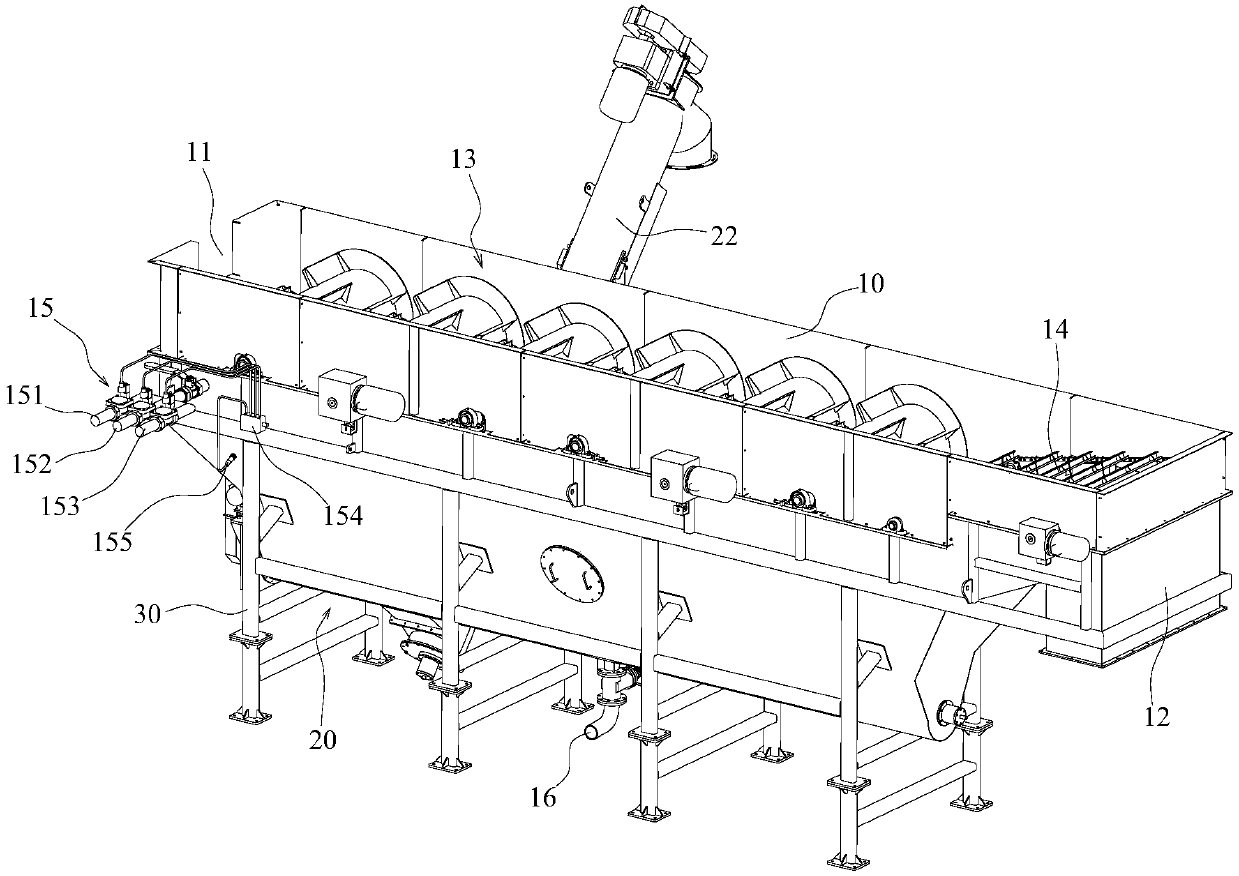 Separation settling tank