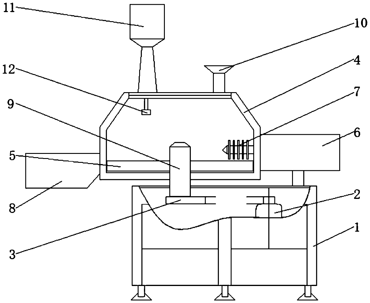 High-speed mixing granulator