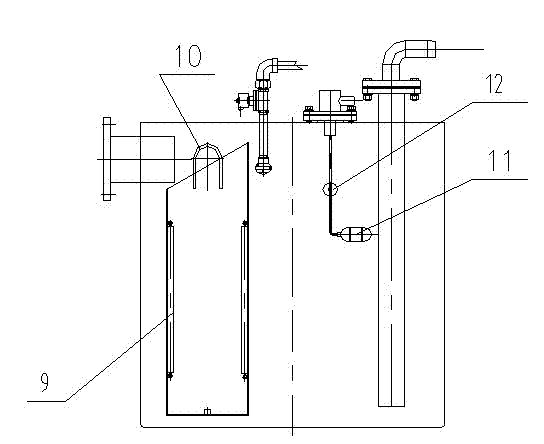 Partial-vacuum closed drainage system and control method of drainage system