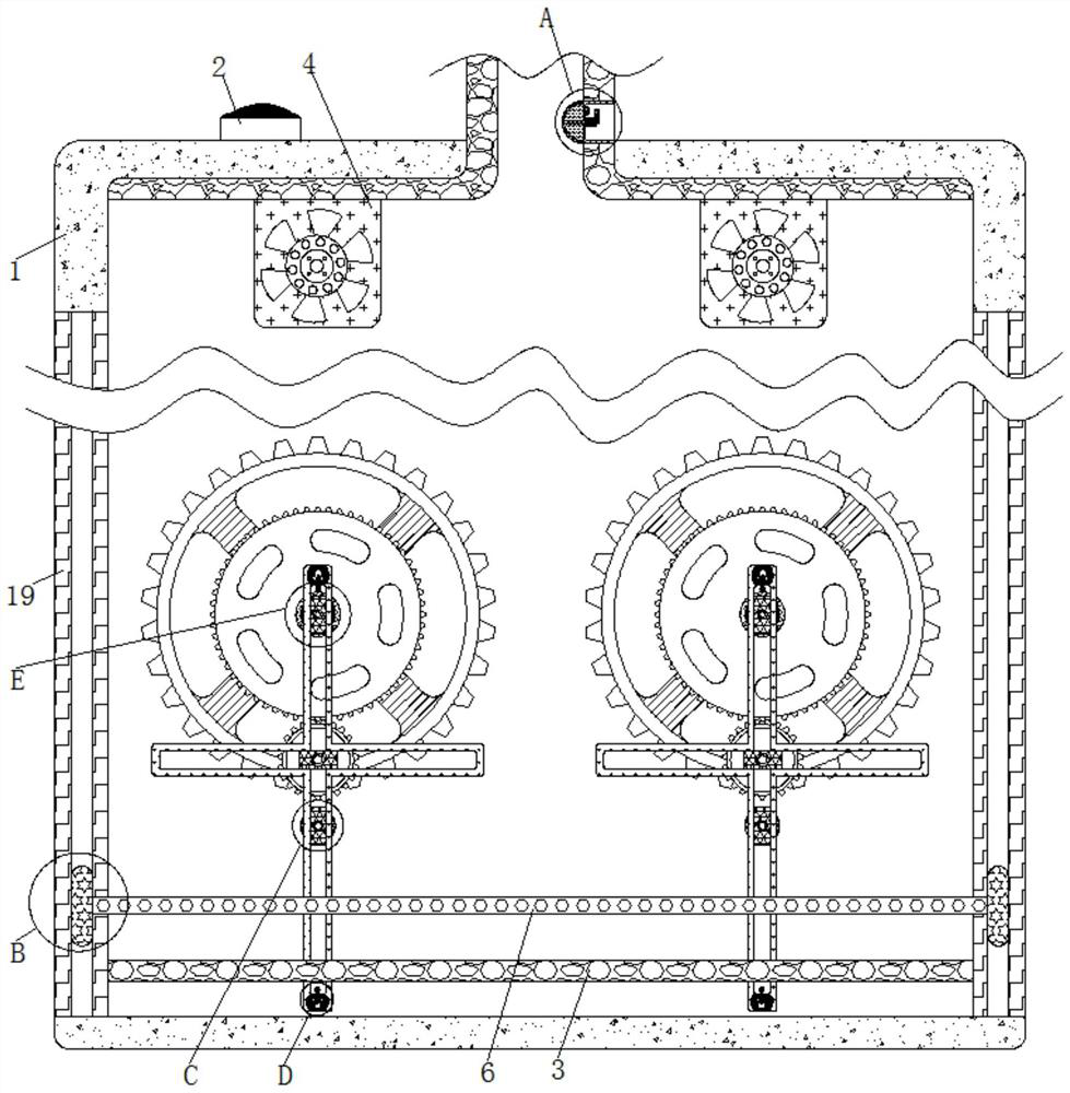 Dry powder fire extinguishing device based on fluid pressure intensity principle