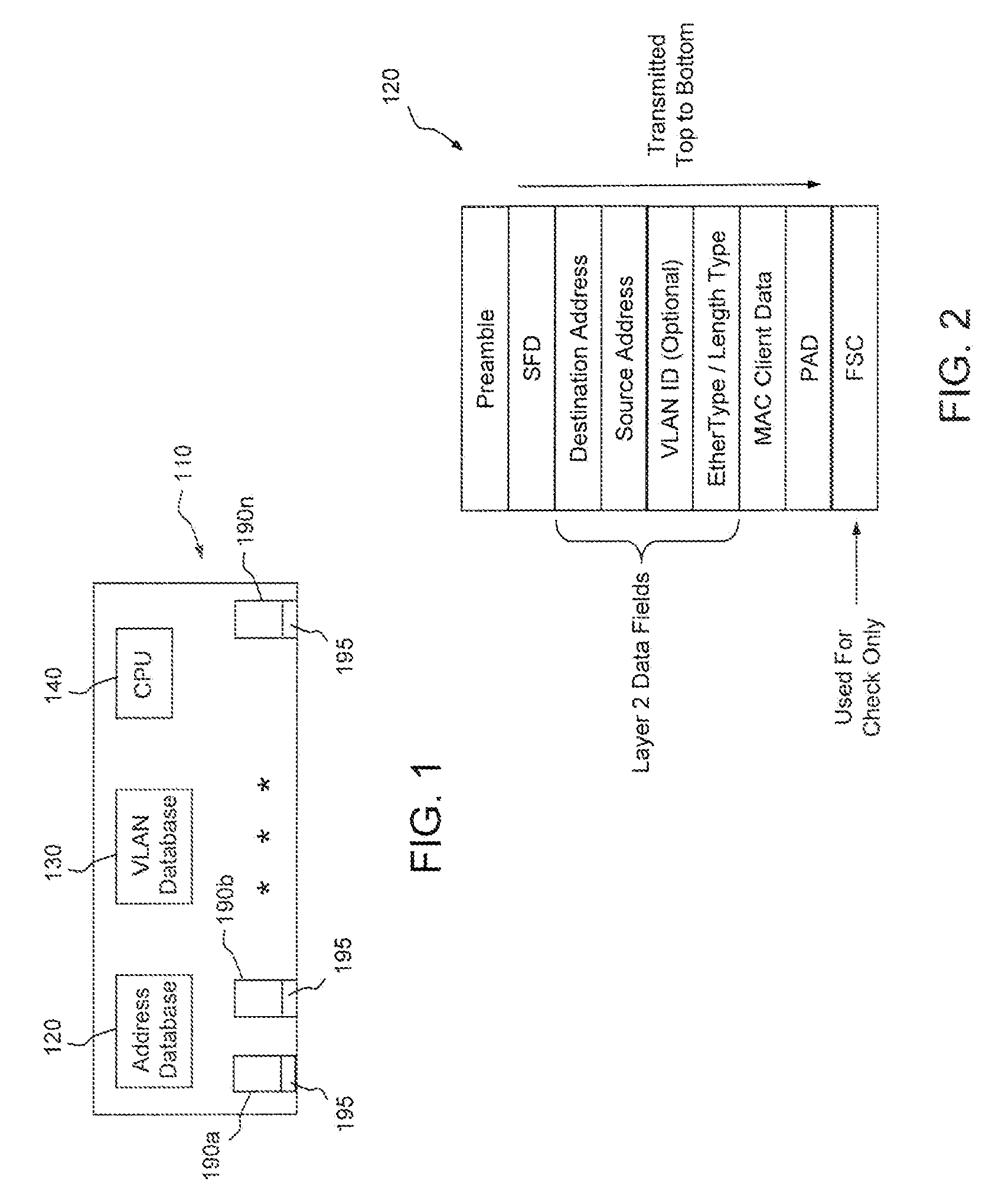 Policy system and method for a switching device