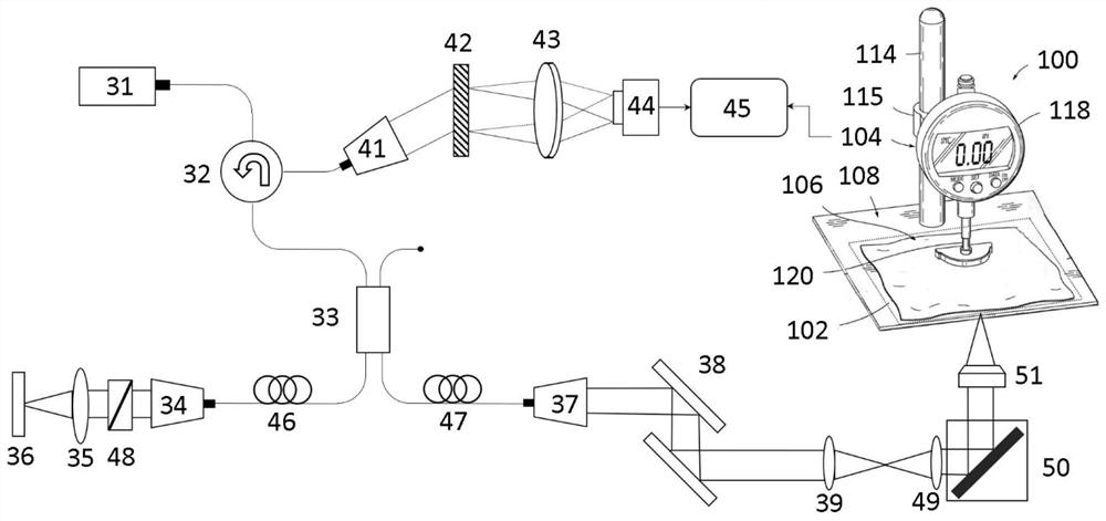 Biological membrane tissue optical detection cutting method and system based on weak coherent interference