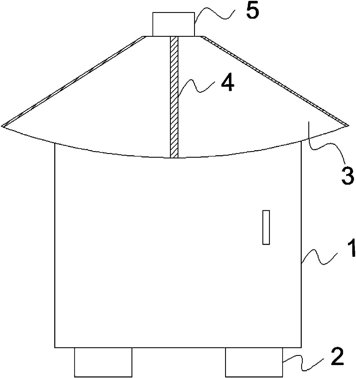 Outdoor rainproof and snow-protecting distribution box cabinet