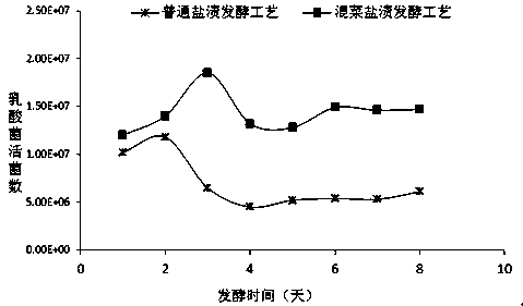 Vegetable mixing fermentation technology for pickled vegetables