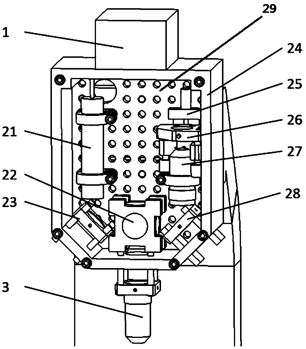 Off-axis optical path three-dimensional microscopic topography measurement system