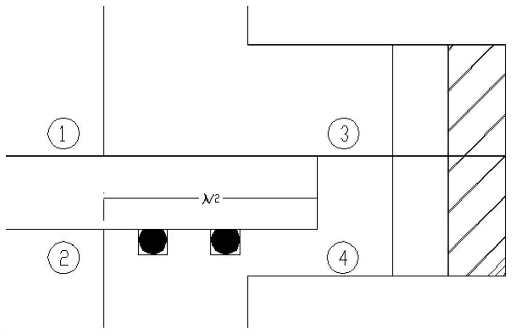 Flange for MPCVD cavity connection and MPCVD device