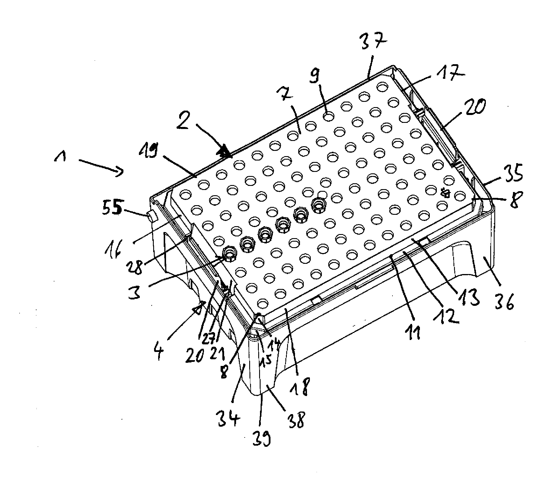 Device for providing pipette tips